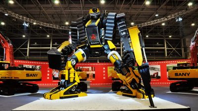 Vier Roboterhunde patroullieren jetzt aktiv auf den Straßen, Parkplätzen und Baustellen in Atlanta in den USA